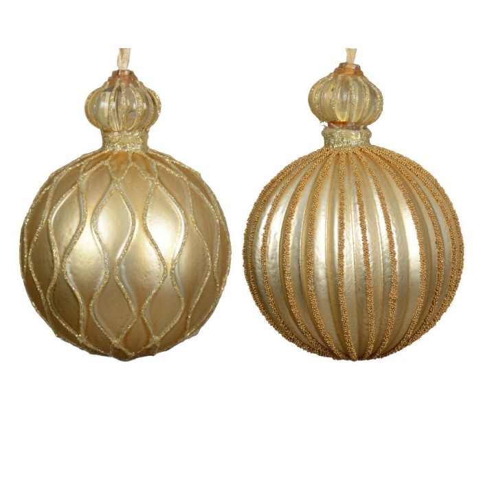 PENDENTE VETRO LIGHT GOLD 2ASS